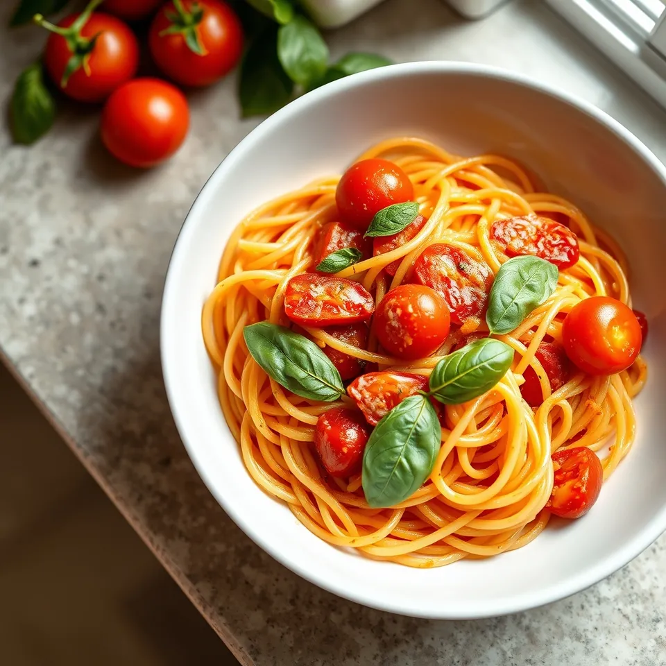 15-Minute Tomato Basil Pasta for Lazy Nights