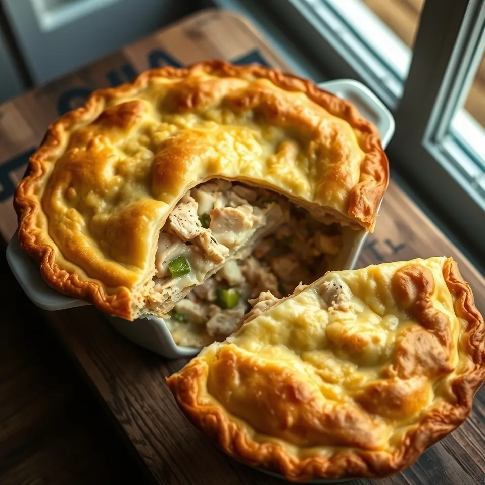 Classic Chicken Pot Pie with a Flaky Double Crust